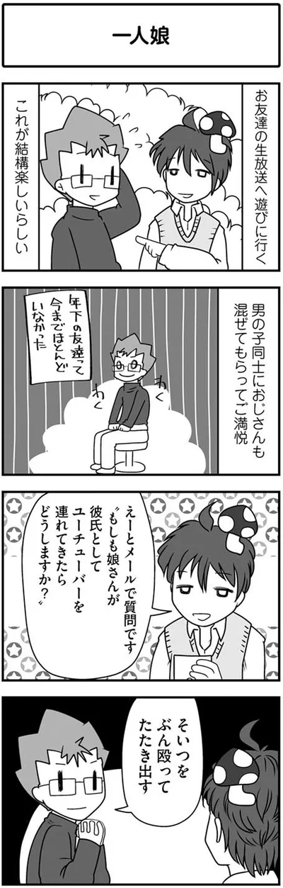 お友達の生放送へ遊びに行く
