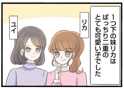 1つ下の妹リカはぱっちり二重のとても可愛い子でした