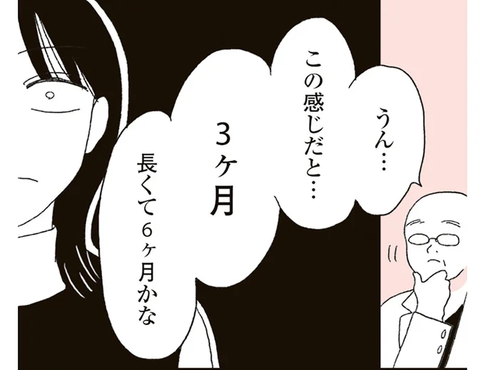 3ヶ月、長くて6ヶ月かな