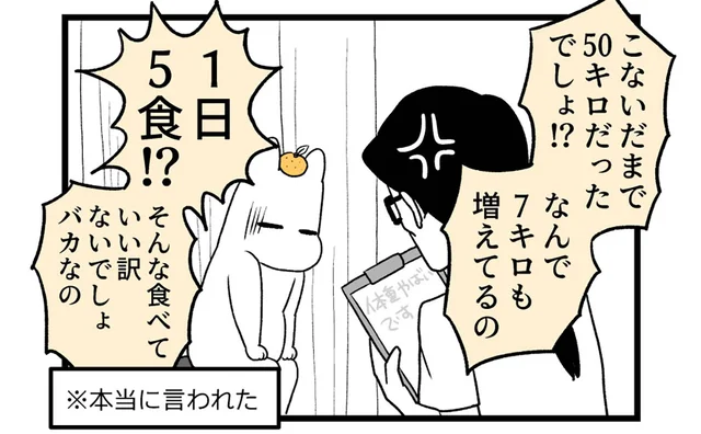 妊娠22週。「なんで7kgも増えてるの！」助産師さんにめちゃくちゃ怒られた／つわりが怖くて２人目に踏み切れない話（12）