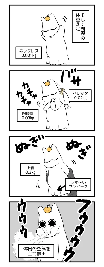 そして問題の体重測定