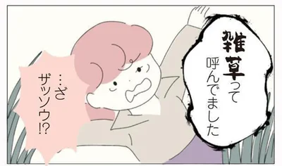 …ざ　ザッソウ！？