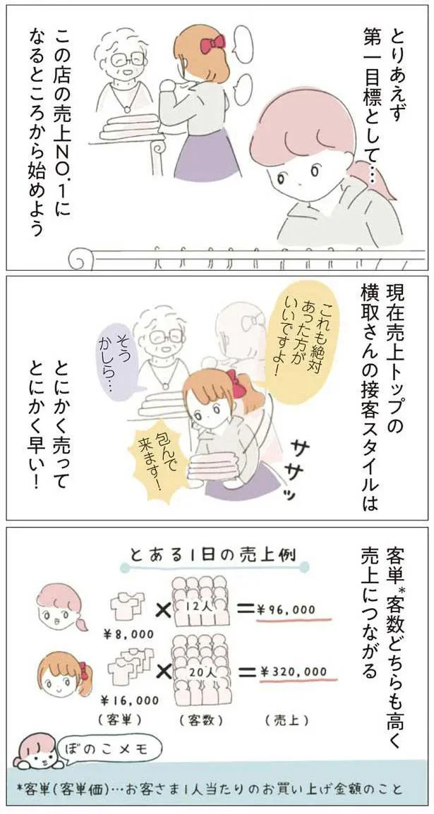 横取さんの接客スタイルは…