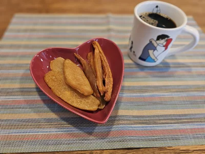 ある日の“干し芋朝食”です