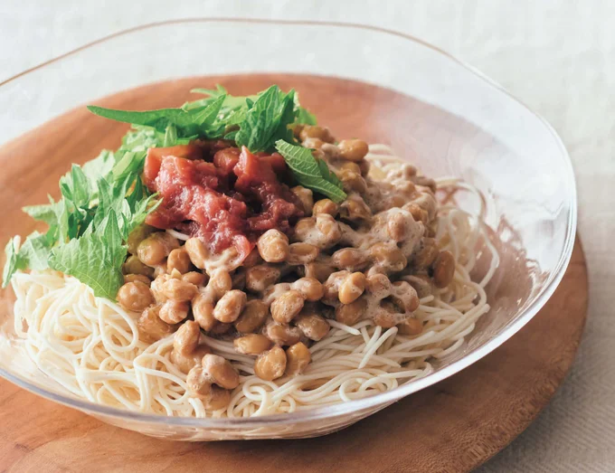 暑い日に食べたいねばとろ麺！「梅納豆麺」