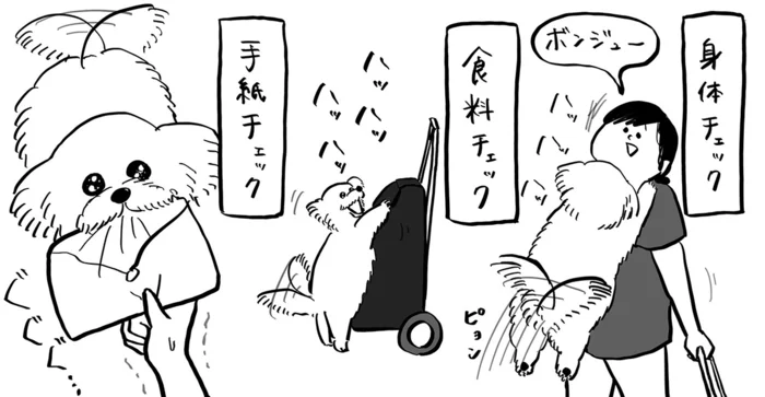 身体チェック、食料チェック、おまけに手紙チェックまで!? 近所の犬が愛らしい／ガイックとのフランス暮らし（4）