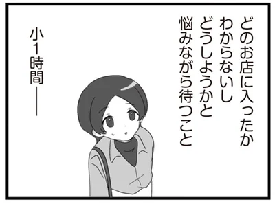 悩みながら待つこと小1時間…