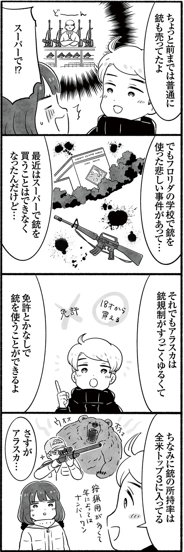 ちょっと前までは普通に銃を売ってたよ