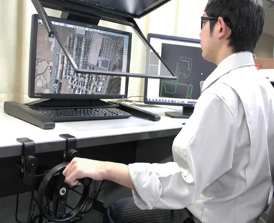 コンピュータを使った図化機