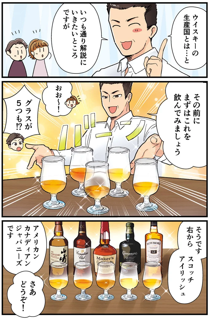 ウイスキーの生産国は…と