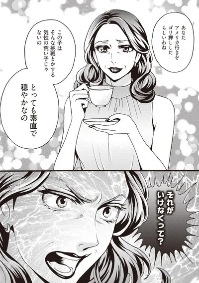 あなたアメリカ行きをゴリ押ししたらしいわね
