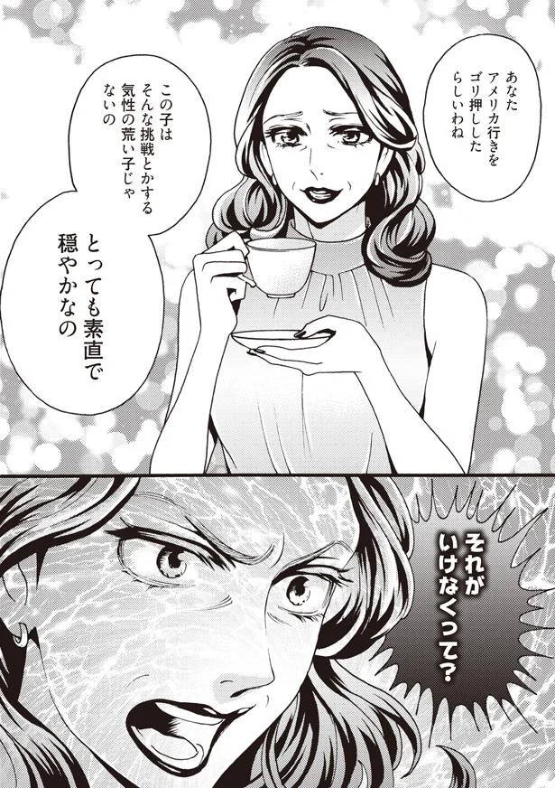 あなたアメリカ行きをゴリ押ししたらしいわね