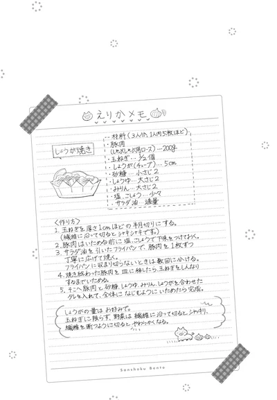 えりかメモ「しょうが焼き」