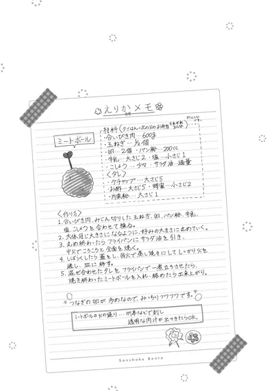 えりかメモ「ミートボール」