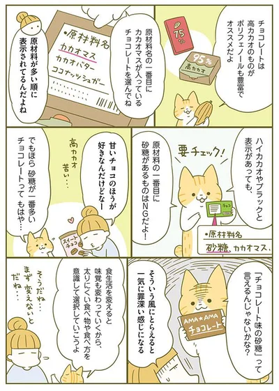 チョコレートは高カカオのものがオススメ