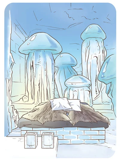 毎年冬に新しく作られ春には溶けてなくなる