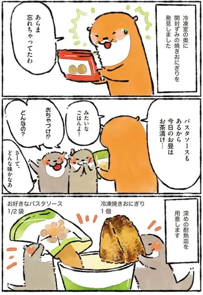 今日のお昼はお茶漬け…みたいなごはん