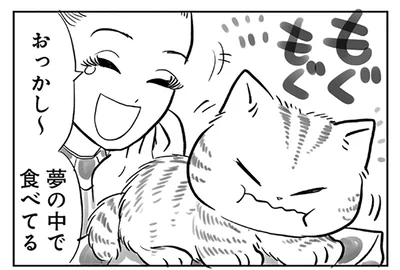 夢の中で食べてる