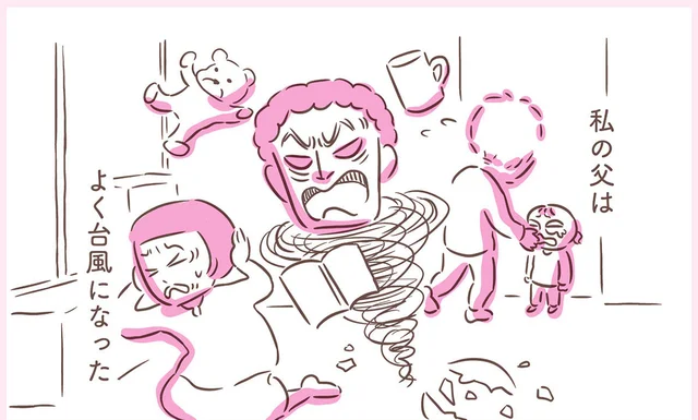 感情的になりたくないのに！怒ると「台風」になる父娘の苦悩／アゴが出ている私が彼氏に救われるまで（7）