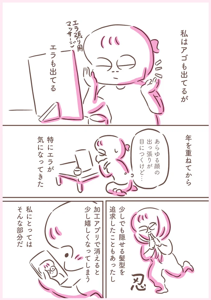 年を重ねてから特にエラが気になってきた