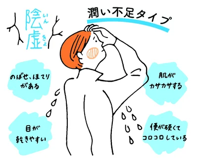 潤い不足タイプ（陰虚）