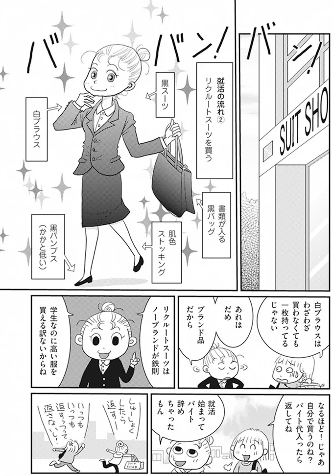 リクルートスーツはノーブランドが鉄則