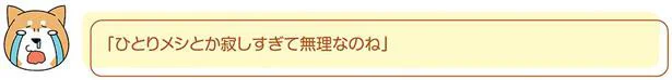 寂しすぎて無理なのね