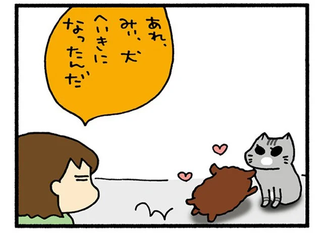 犬へいきになったんだ