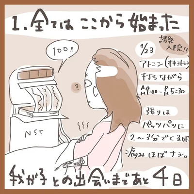 かちょこ出産レポ1話1全てはここから始まった