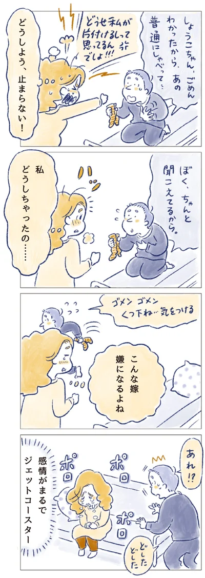 感情がまるでジェットコースター