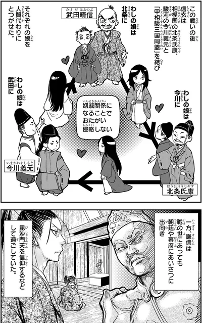 『角川まんが学習シリーズ 日本の歴史 7 戦国大名の登場 室町時代中期～戦国時代』より