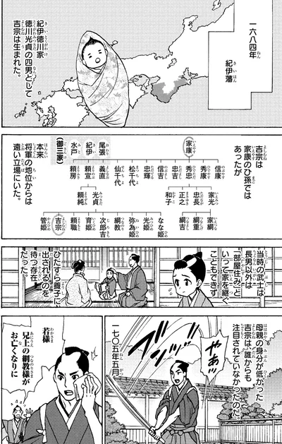 四男として吉宗は生まれた