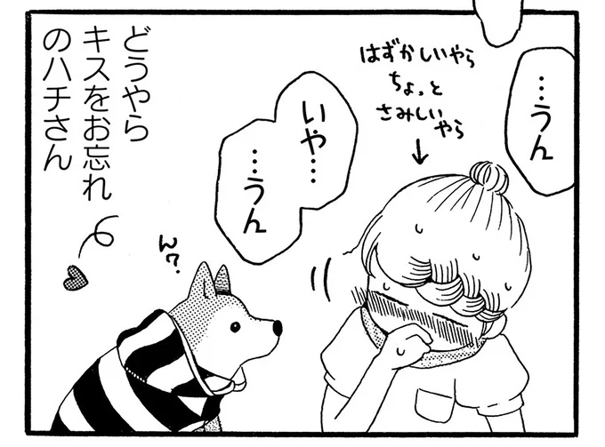 どうやらキスをお忘れのハチさん