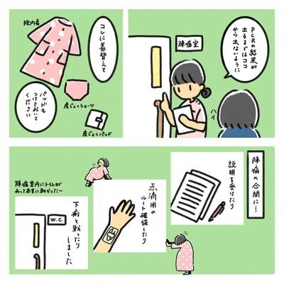 出産レポ3話2_PCRの結果が出るまで