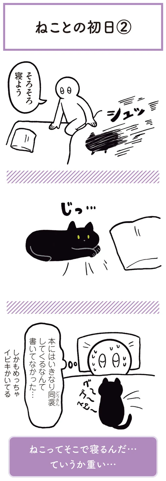 本にはいきなり同衾してくるなんて書いてなかった…