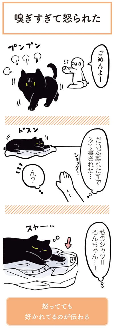 だいぶ離れた所でふて寝された…
