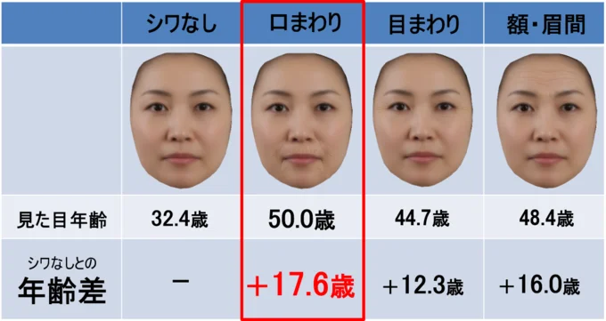 しわに関する意識調査資料