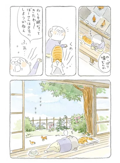  ばーさんは夕方にしようかねぇ