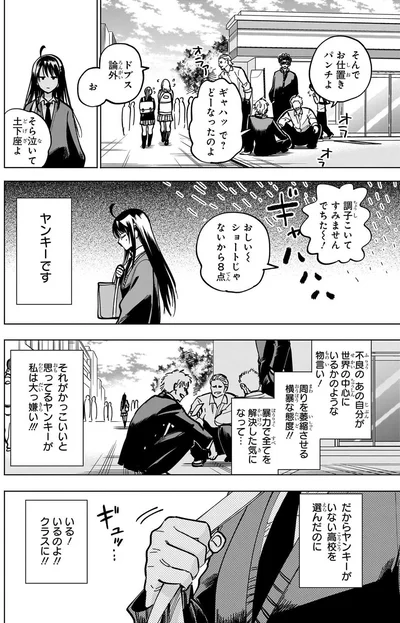 嫌いなものは...ヤンキーです