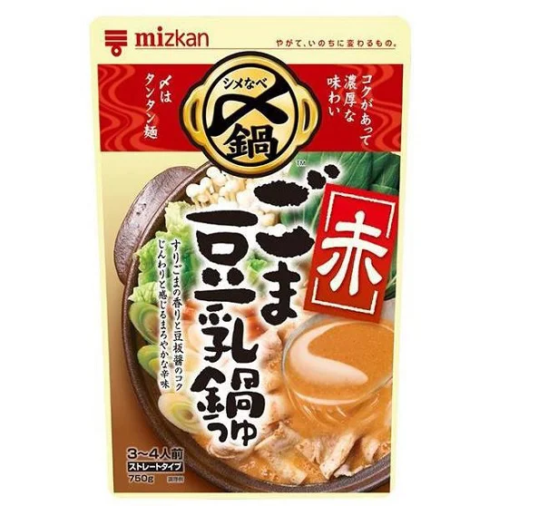 ミツカン 〆まで美味しい ごま豆乳鍋つゆ(赤) ストレート