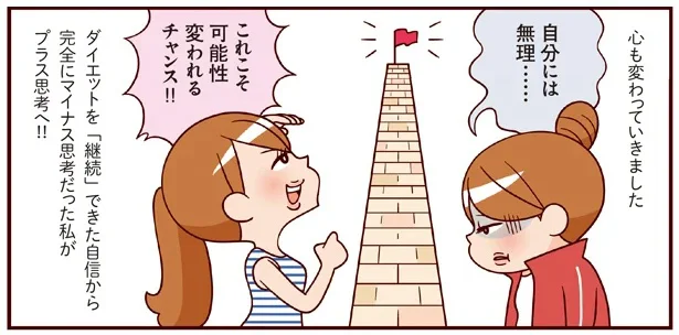 ネガティブ思考からプラス思考に。ダイエットで手に入れたのは健康だけじゃない／最強ずぼら女子が成功した唯一のダイエット（8）