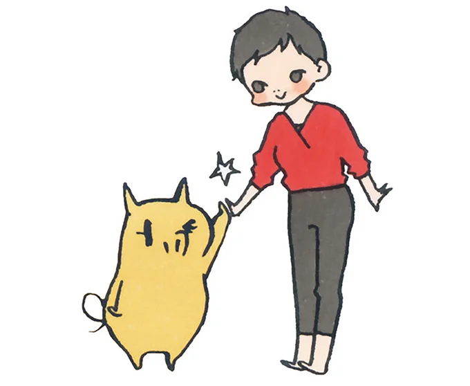 あぶらみちゃん(左)と菊池和子先生