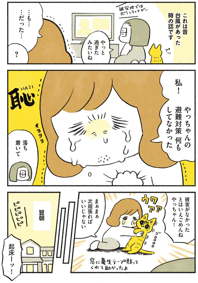 避難対策何もしてなかった