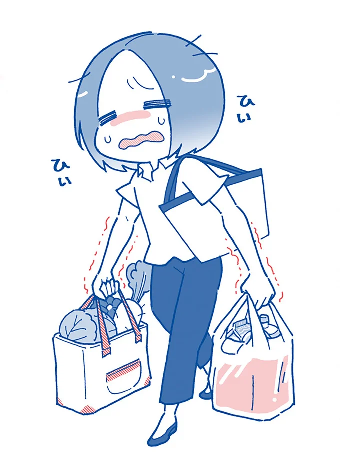 筋力がなさすぎて…買い物袋を持つのがしんどい!