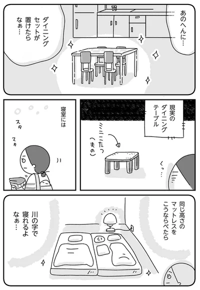 ダイニングセットが置けたらなぁ…