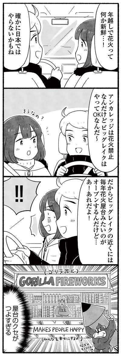 年越しで花火ってなんか新鮮