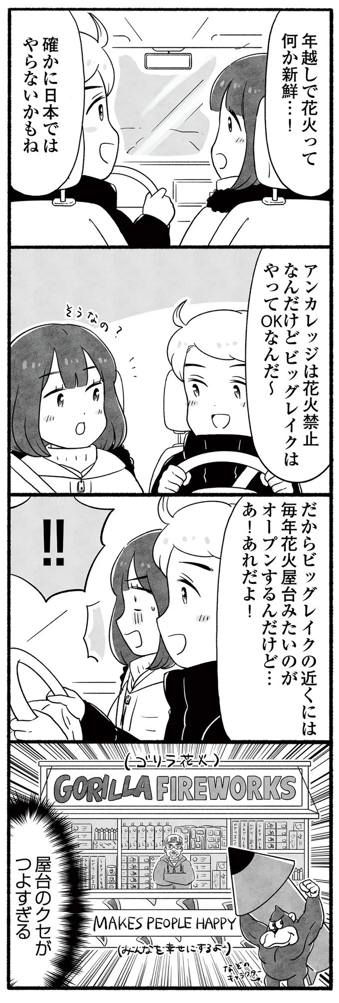 年越しで花火ってなんか新鮮