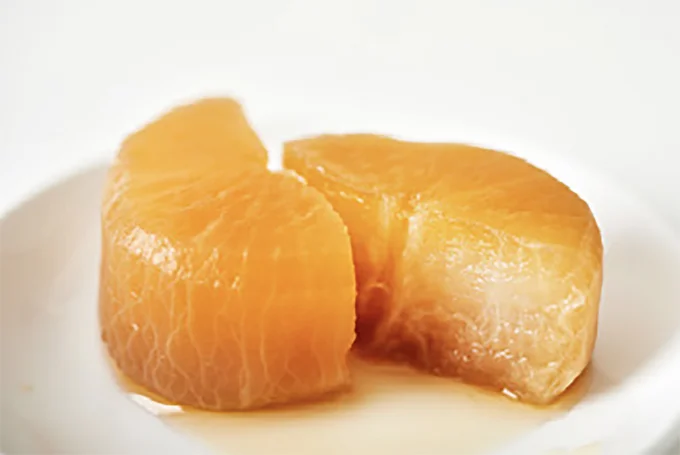 生の大根で作った煮物よりもほろっとしたやわらかな食感に