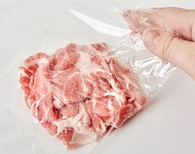 こま切れ・薄切り肉の冷凍
