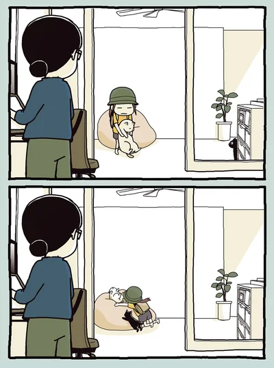 あの椅子じゃなくてココ！